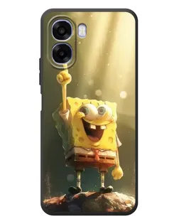 Чехол для OPPO A6x с картинкой «Сияющий Спанч Боб»