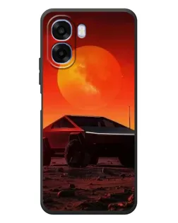 Чохол для OPPO A6x з картинкою «Cybertruck на Марсі»