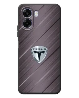 Чохол для OPPO A6x з картинкою «Металева текстура Tesla»