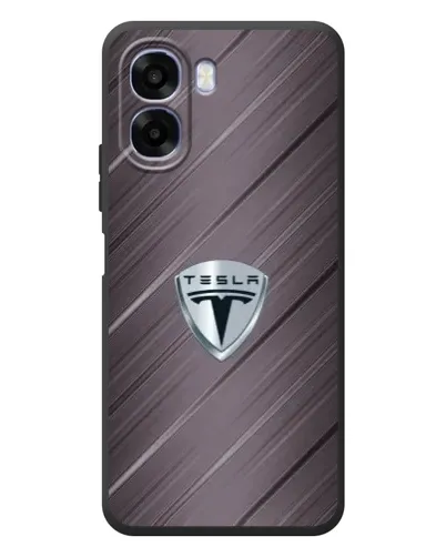 Чохол для OPPO A6x з картинкою «Металева текстура Tesla»
