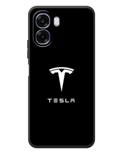 Чохол для OPPO A6x з картинкою «Tesla White Logo»