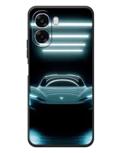 Чохол для OPPO A6x з картинкою «Tesla в неоні»