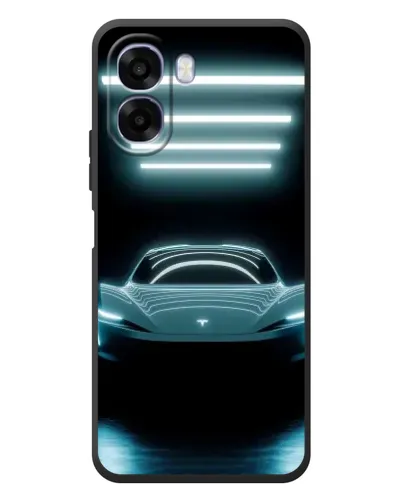 Чохол для OPPO A6x з картинкою «Tesla в неоні»