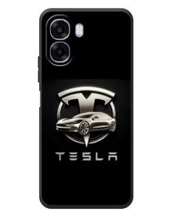 Чохол для OPPO A6x з картинкою «Tesla — срібне авто»