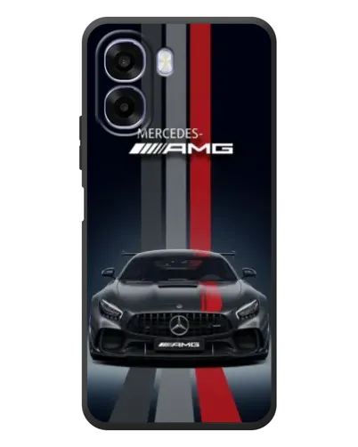 Чехол для OPPO A6x с картинкой «Mercedes — белый карбон»