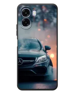 Чехол для OPPO A6x с картинкой «Mercedes — ночной город»
