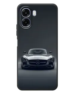 Чехол для OPPO A6x с картинкой «Mercedes на черном»