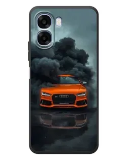 Чохол для OPPO A6x з картинкою «Audi у хмарах диму»
