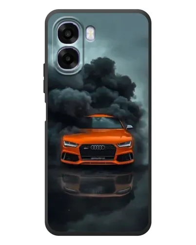 Чохол для OPPO A6x з картинкою «Audi у хмарах диму»
