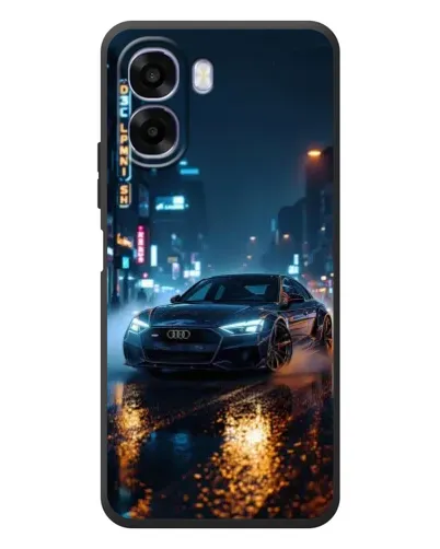 Чохол для OPPO A6x з картинкою «Нічне місто та Audi»