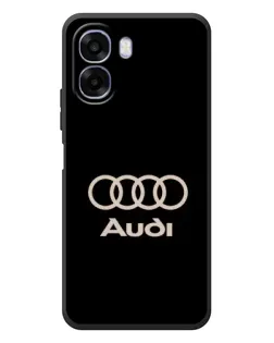 Чохол для OPPO A6x з картинкою «Audi — золотий логотип»