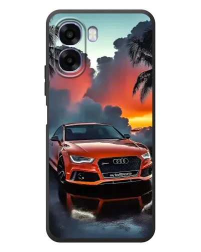 Чохол для OPPO A6x з картинкою «Audi — захід сонця»
