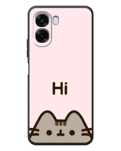 Чехол для OPPO A6x с картинкой «Пушин говорит Hi»
