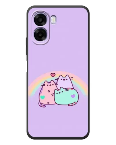 Чехол для OPPO A6x с картинкой «Радужные Пушины»