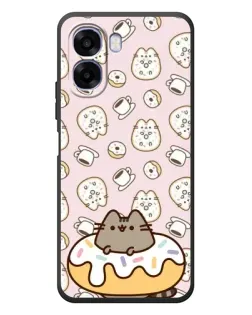 Чехол для OPPO A6x с картинкой «Пушин на пончике» Чехол для OPPO A6x с картинкой «Пушин на пончике»