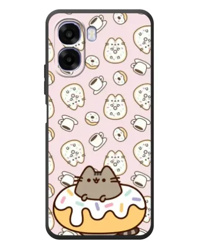 Чехол для OPPO A6x с картинкой «Пушин на пончике»