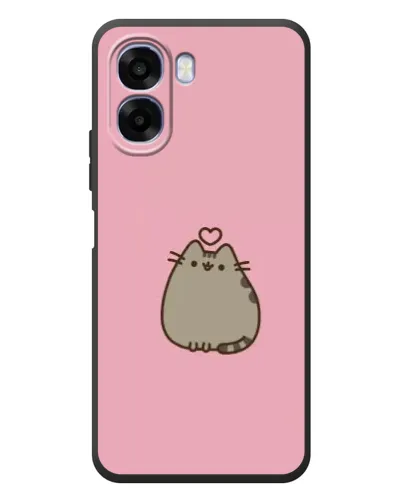 Чехол для OPPO A6x с картинкой «Pusheen сердце»