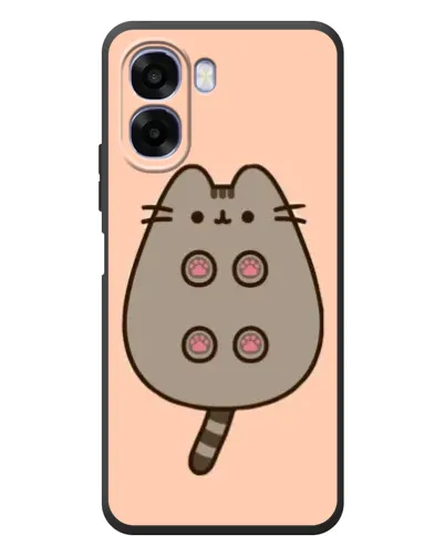 Чехол для OPPO A6x с картинкой «Пушин пузиком кверху»