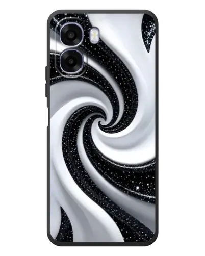 Чехол для OPPO A6x с картинкой «Черно-белая спираль» Чехол для OPPO A6x с картинкой «Черно-белая спираль»