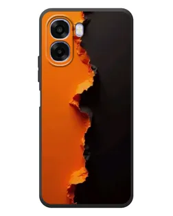 Чехол для OPPO A6x с картинкой «Оранжевый разлом»