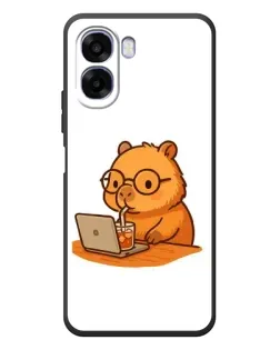 Чохол для OPPO A6x з картинкою «Капібара з ноутбуком» Чохол для OPPO A6x з картинкою «Капібара з ноутбуком»