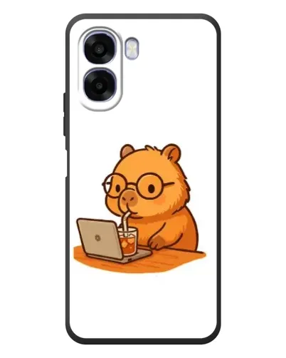 Чохол для OPPO A6x з картинкою «Капібара з ноутбуком» Чохол для OPPO A6x з картинкою «Капібара з ноутбуком»