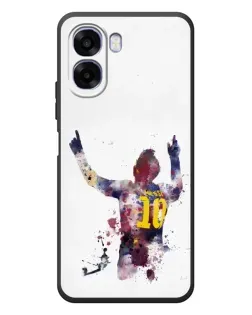 Чехол для OPPO A6x с картинкой «Акварельный Месси Барселона»