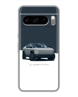Чохол для OPPO A7 Pro з картинкою «Сріблястий Cybertruck Tesla»
