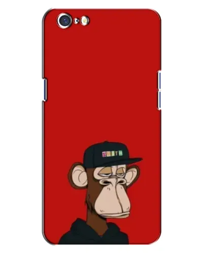 Чохол для OPPO A71 з картинкою «Bored Ape — червоний фон» Чохол для OPPO A71 з картинкою «Bored Ape — червоний фон»