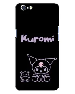 Чохол для OPPO A71 з картинкою «Kuromi — чорний мінімалізм»