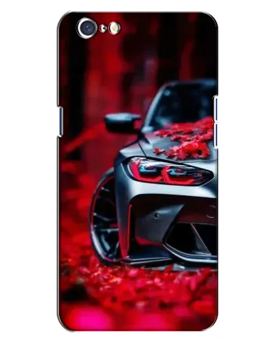 Чохол для OPPO A71 з картинкою «Спортивна BMW та квіти»