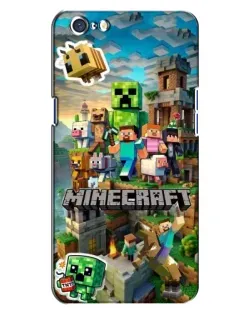 Чехол для OPPO A71 с картинкой «Замок Minecraft»