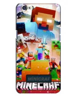 Чехол для OPPO A71 с картинкой «Minecraft герои игры»