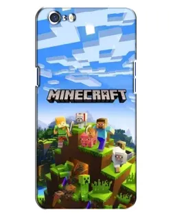 Чехол для OPPO A71 с картинкой «Minecraft классический мир»