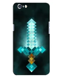 Чехол для OPPO A71 с картинкой «Алмазный меч неон»