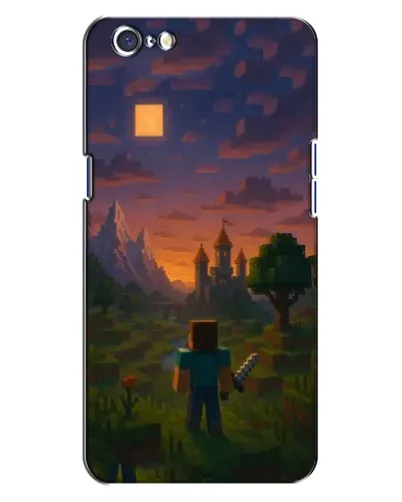 Чехол для OPPO A71 с картинкой «Стив у башни» Чехол для OPPO A71 с картинкой «Стив у башни»