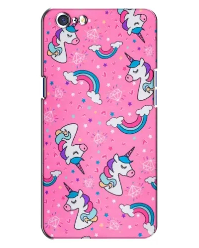 Чохол для OPPO A71 з картинкою «Unicorn паттерн рожевий»
