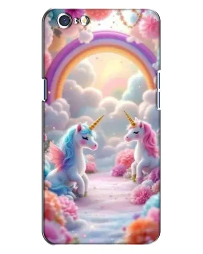 Чохол для OPPO A71 з картинкою «Веселка і єдинороги»
