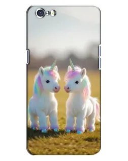 Чохол для OPPO A71 з картинкою «Пара єдинорогів»