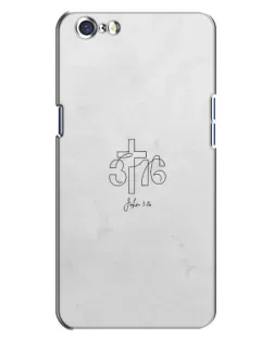 Чохол для OPPO A71 з картинкою «Івана 3:16 Хрест» Чохол для OPPO A71 з картинкою «Івана 3:16 Хрест»