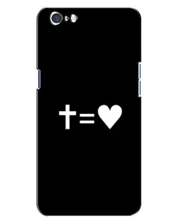 Чохол для OPPO A71 з картинкою «Хрест та Серце»