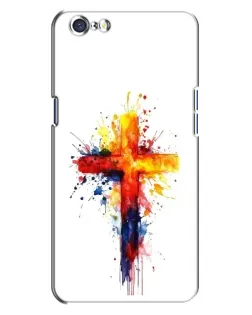 Чохол для OPPO A71 з картинкою «Акварельний хрест»