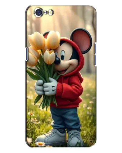 Чохол для OPPO A71 з картинкою «Міккі з тюльпанами»