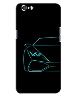 Чехол для OPPO A71 с картинкой «Голубой силуэт Lamborghini» Чехол для OPPO A71 с картинкой «Голубой силуэт Lamborghini»