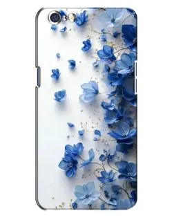 Чехол для OPPO A71 с картинкой «Голубой цветочный каскад» Чехол для OPPO A71 с картинкой «Голубой цветочный каскад»
