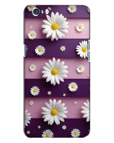 Чехол для OPPO A71 с картинкой «Ромашки на фиолетовом» Чехол для OPPO A71 с картинкой «Ромашки на фиолетовом»