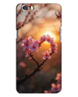 Чехол для OPPO A71 с картинкой «Розовый цвет сердце на фоне заката» Чехол для OPPO A71 с картинкой «Розовый цвет сердце на фоне заката»