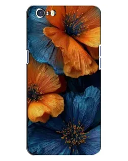 Чехол для OPPO A71 с картинкой «Яркая сине-оранжевая флора» Чехол для OPPO A71 с картинкой «Яркая сине-оранжевая флора»