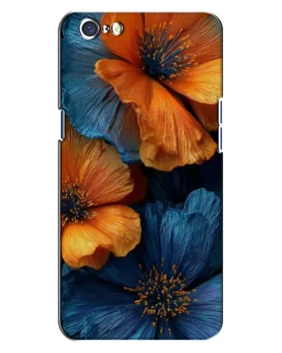 Чохол для OPPO A71 з картинкою «Яскрава синьо-помаранчева флора» Чохол для OPPO A71 з картинкою «Яскрава синьо-помаранчева флора»