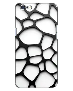 Чохол для OPPO A71 з картинкою «Біла об'ємна сітка»